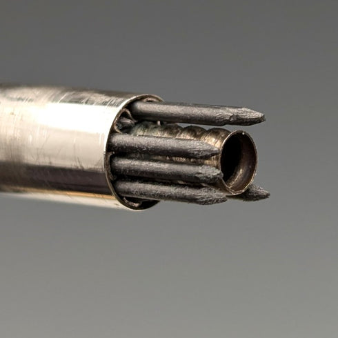 1964 British Yard O' Red Sterling Silver Push-Pull Pencil in Case